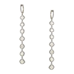 Jena Sliced Diamond Drop Earrings