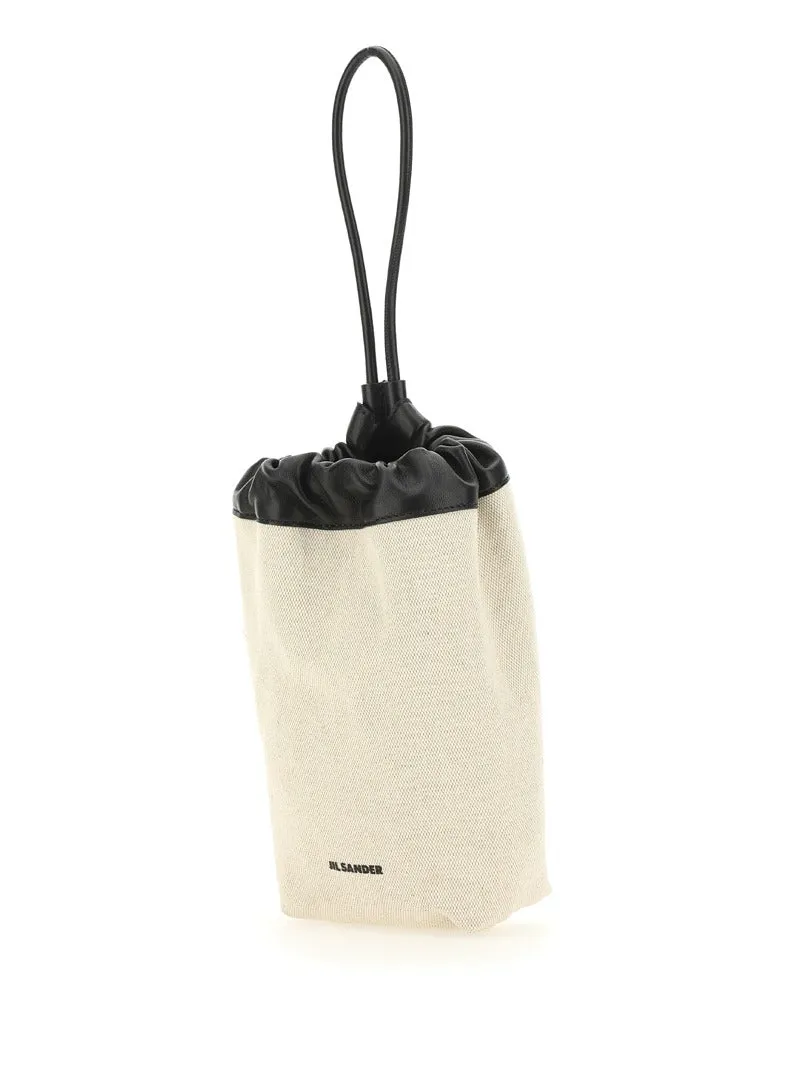 Jil Sander Logo Printed Drawstring Pouch