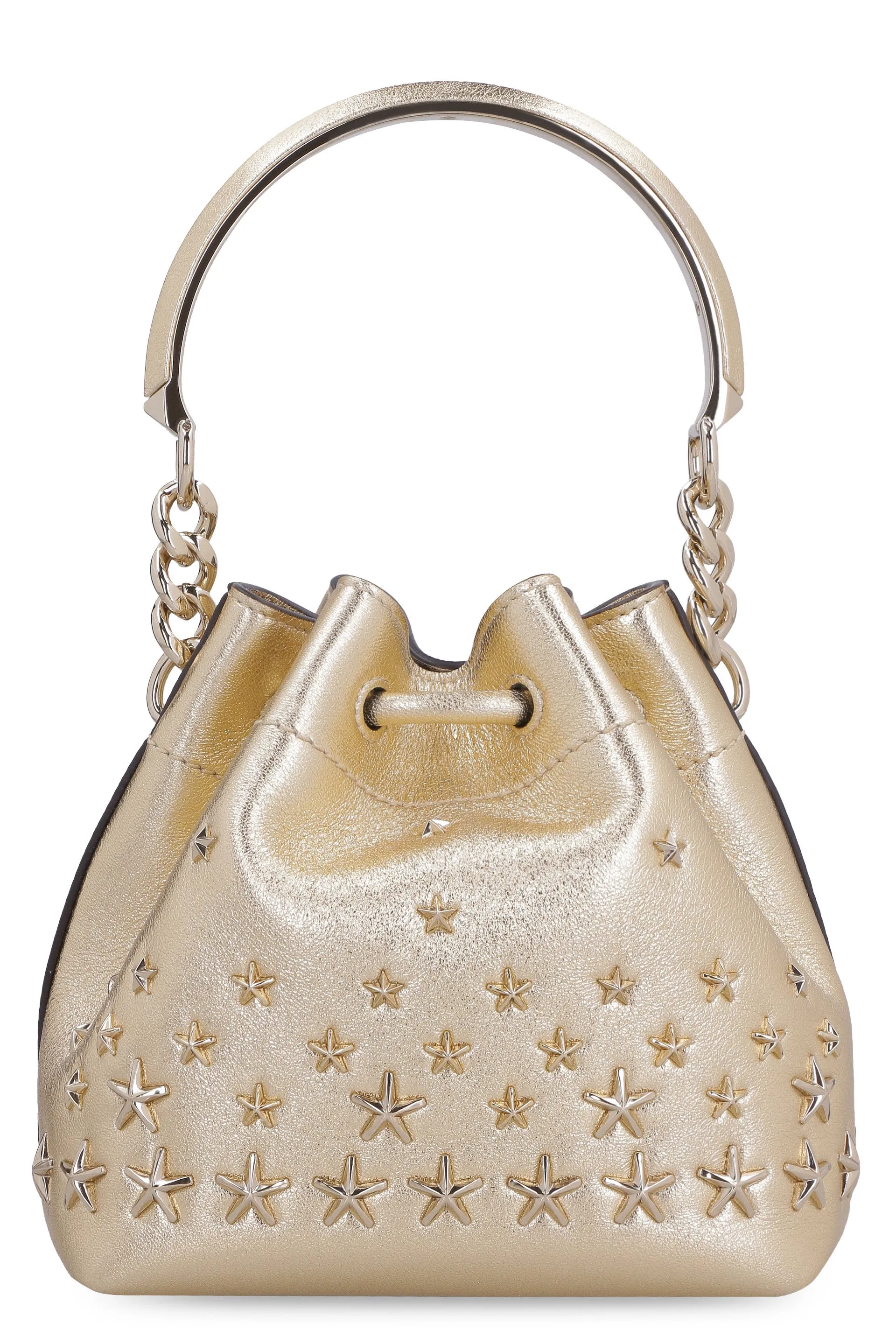 Jimmy Choo Bon Bon Logo Detailed Bucket Bag