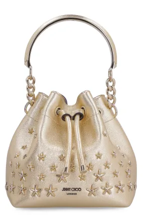 Jimmy Choo Bon Bon Logo Detailed Bucket Bag