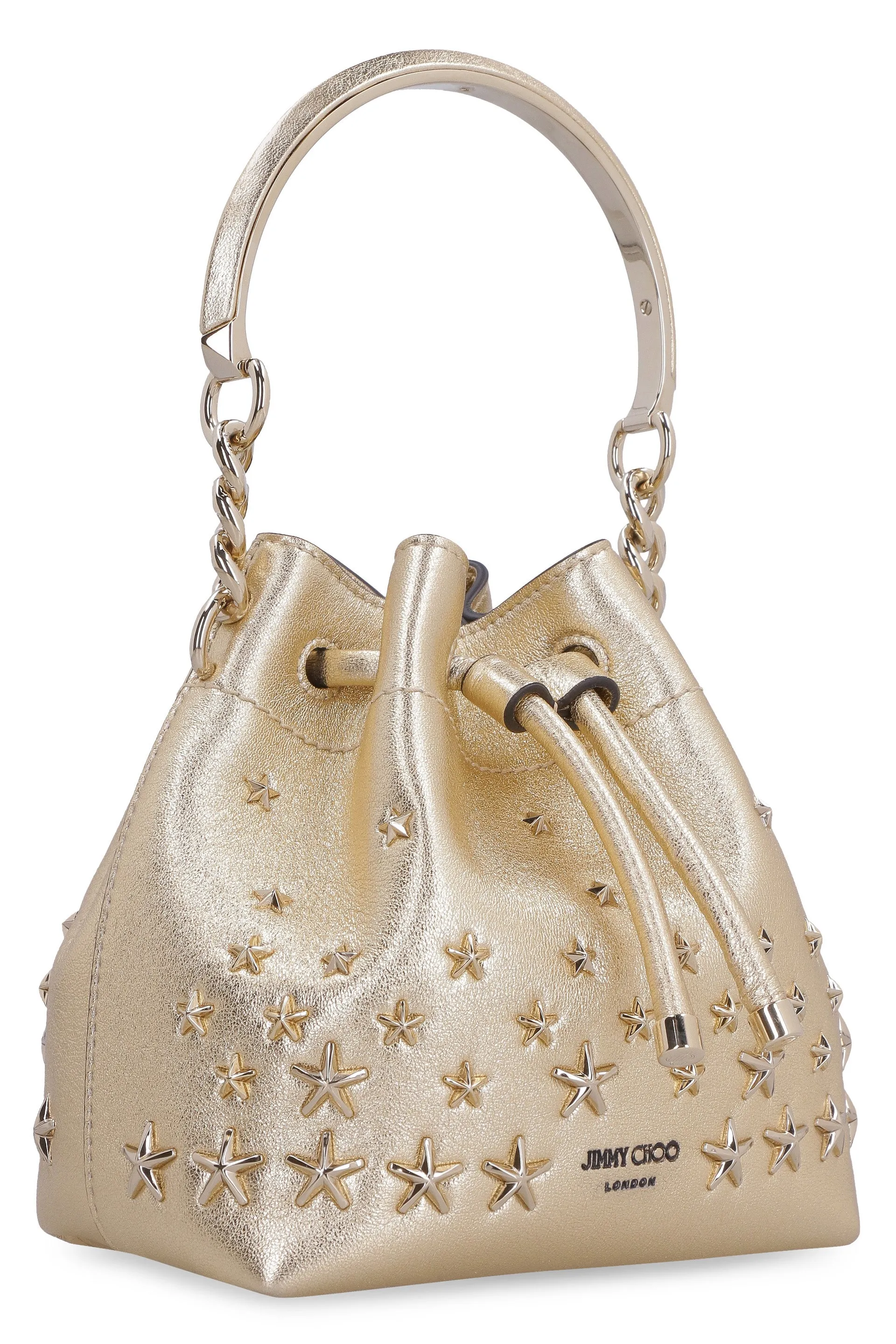 Jimmy Choo Bon Bon Logo Detailed Bucket Bag