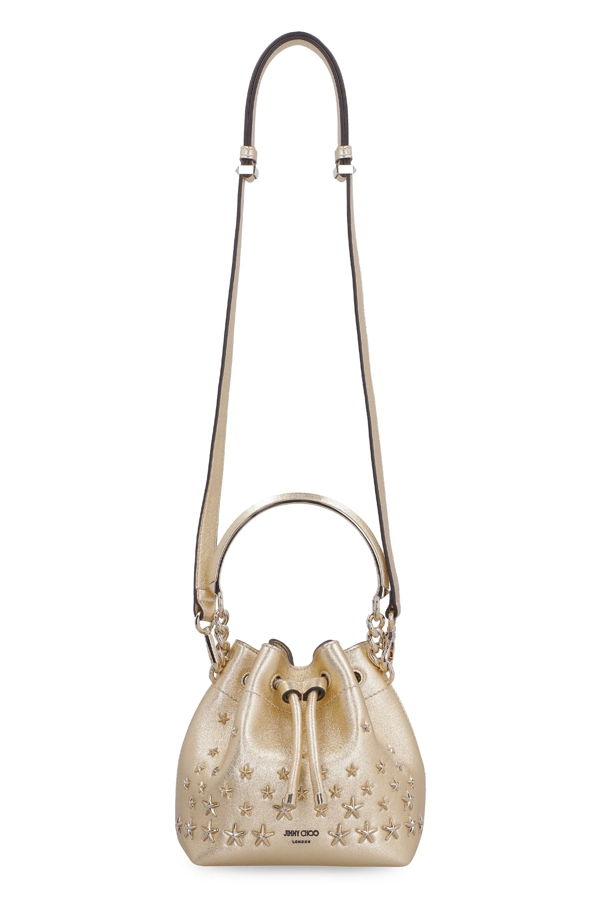 Jimmy Choo Bon Bon Logo Detailed Bucket Bag