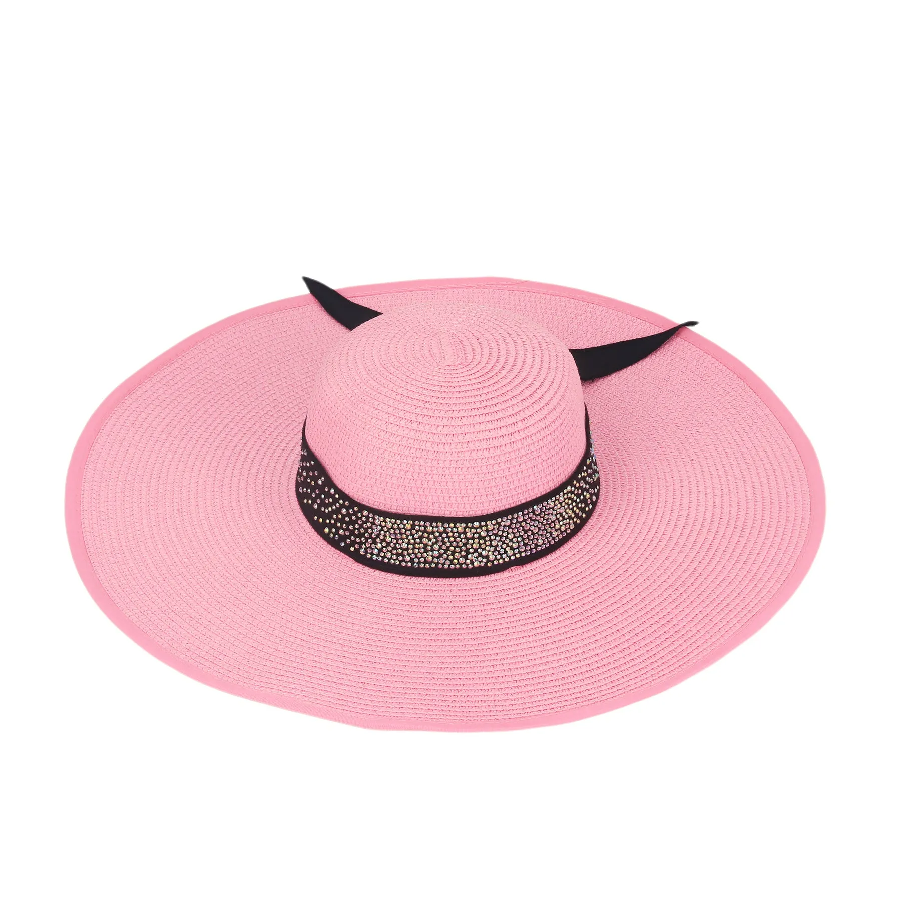 Kate Designer Beach Hat in Light Pink