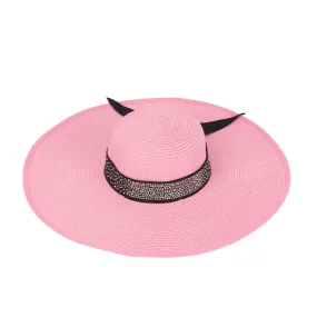 Kate Designer Beach Hat in Light Pink