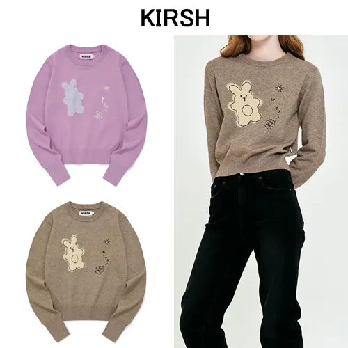 KIRSH  |Street Style Long Sleeves Elegant Style Logo