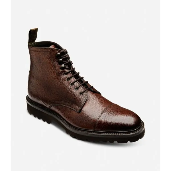 Loake Mens Aquarius Boot in Dark Brown Grain Leather