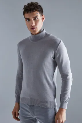 Long Sleeve Turtleneck Knit Sweater