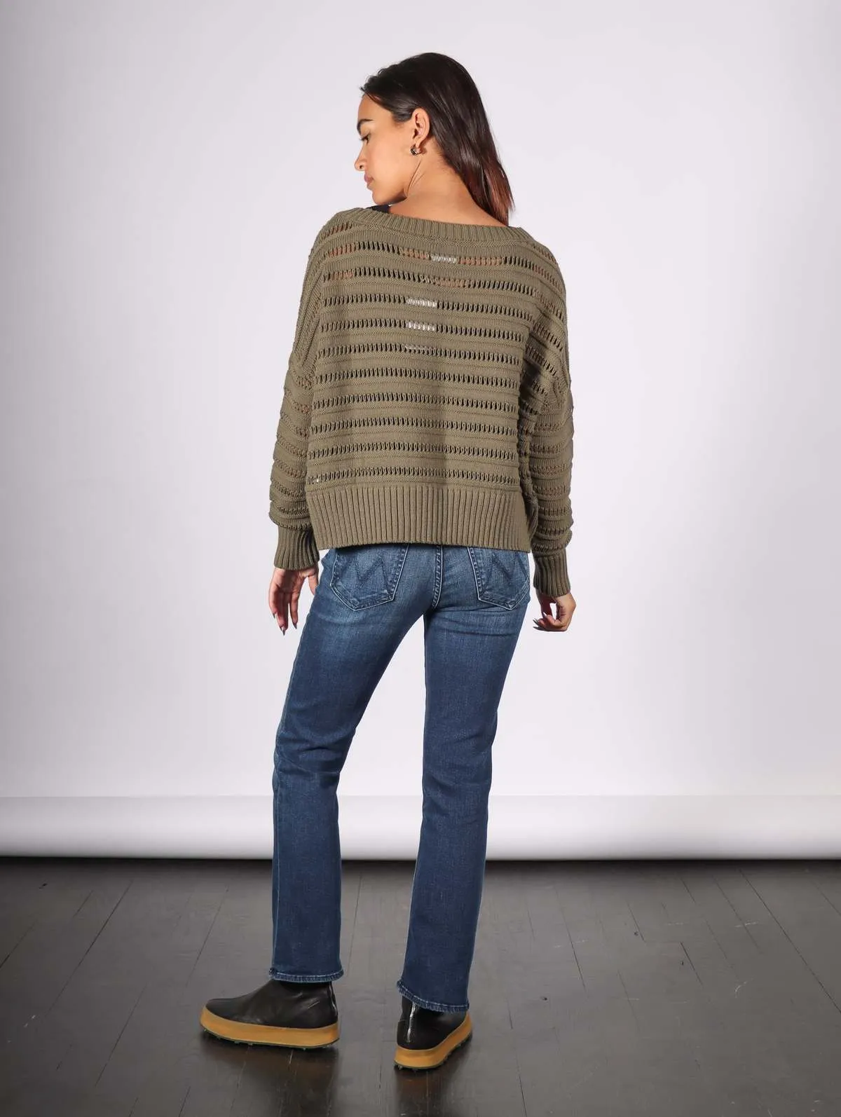 Loomed Boatneck Sweater - Loden