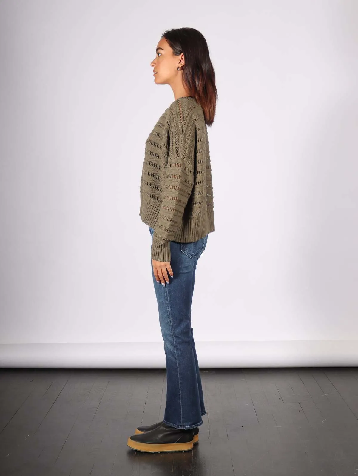 Loomed Boatneck Sweater - Loden