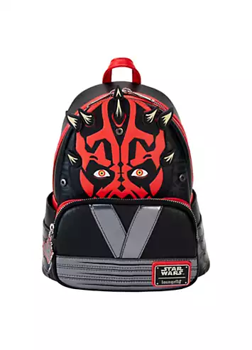 Loungefly Star Wars Phantom Menace 25th Darth Maul Detachable Hood Cosplay Mini Backpack | Grattan