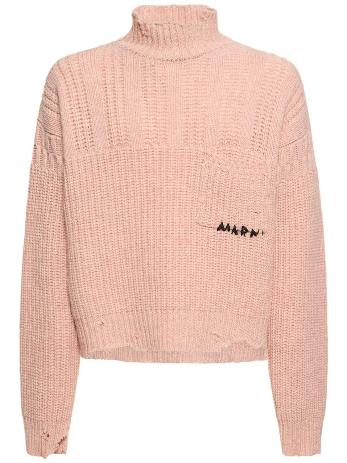 MARNI  |Unisex Wool Street Style Long Sleeves Plain Logo Designers