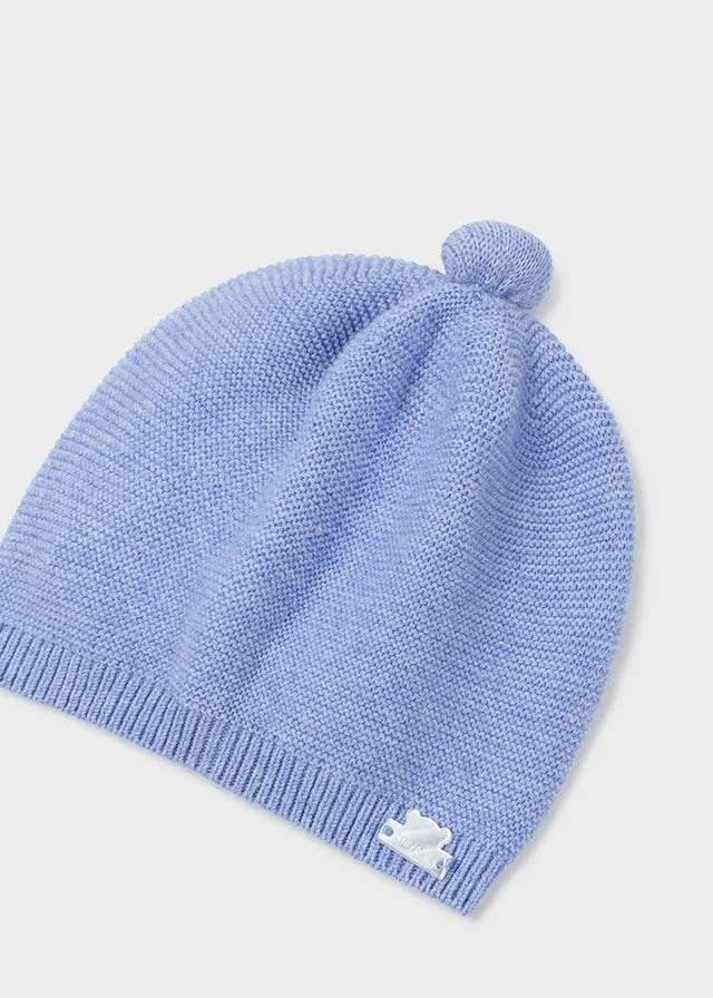 Mayoral Knit cap for newborn boy - Blue