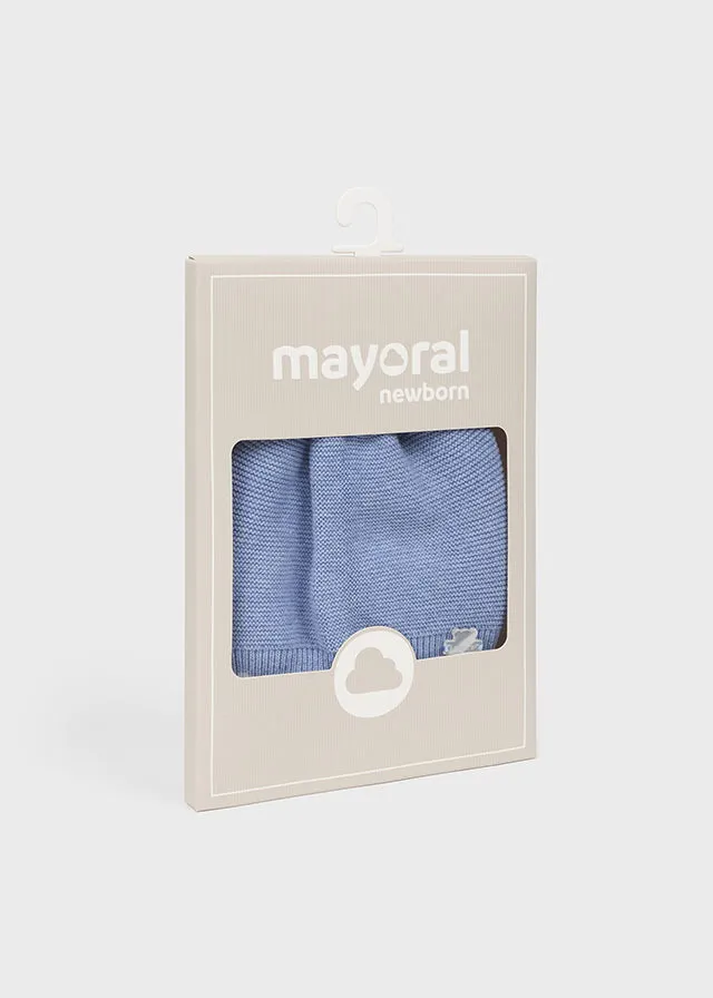 Mayoral Knit cap for newborn boy - Blue