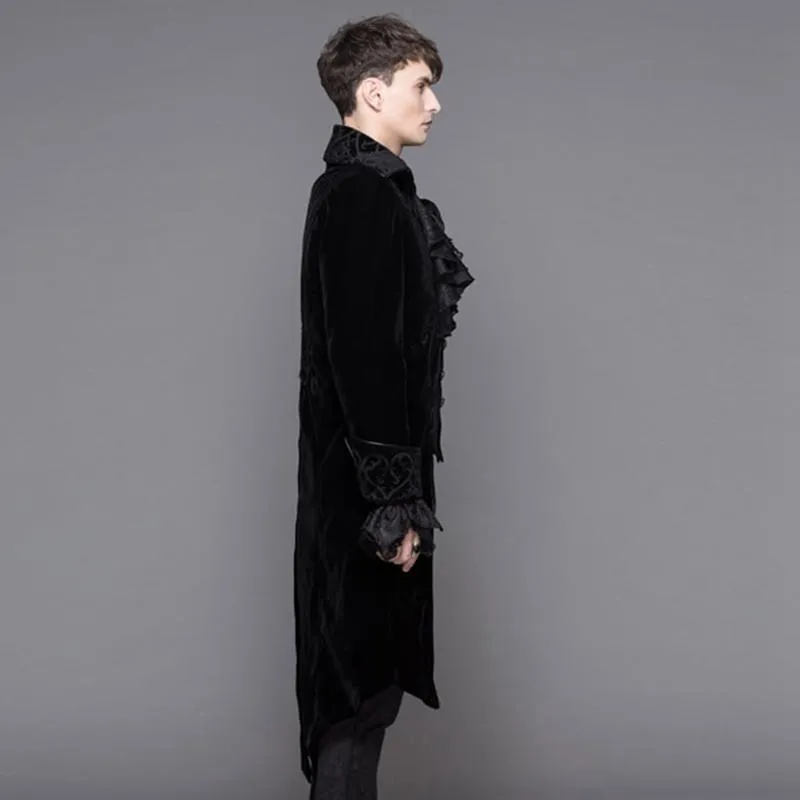 Men's Standup Collar Vintage Tailcoat