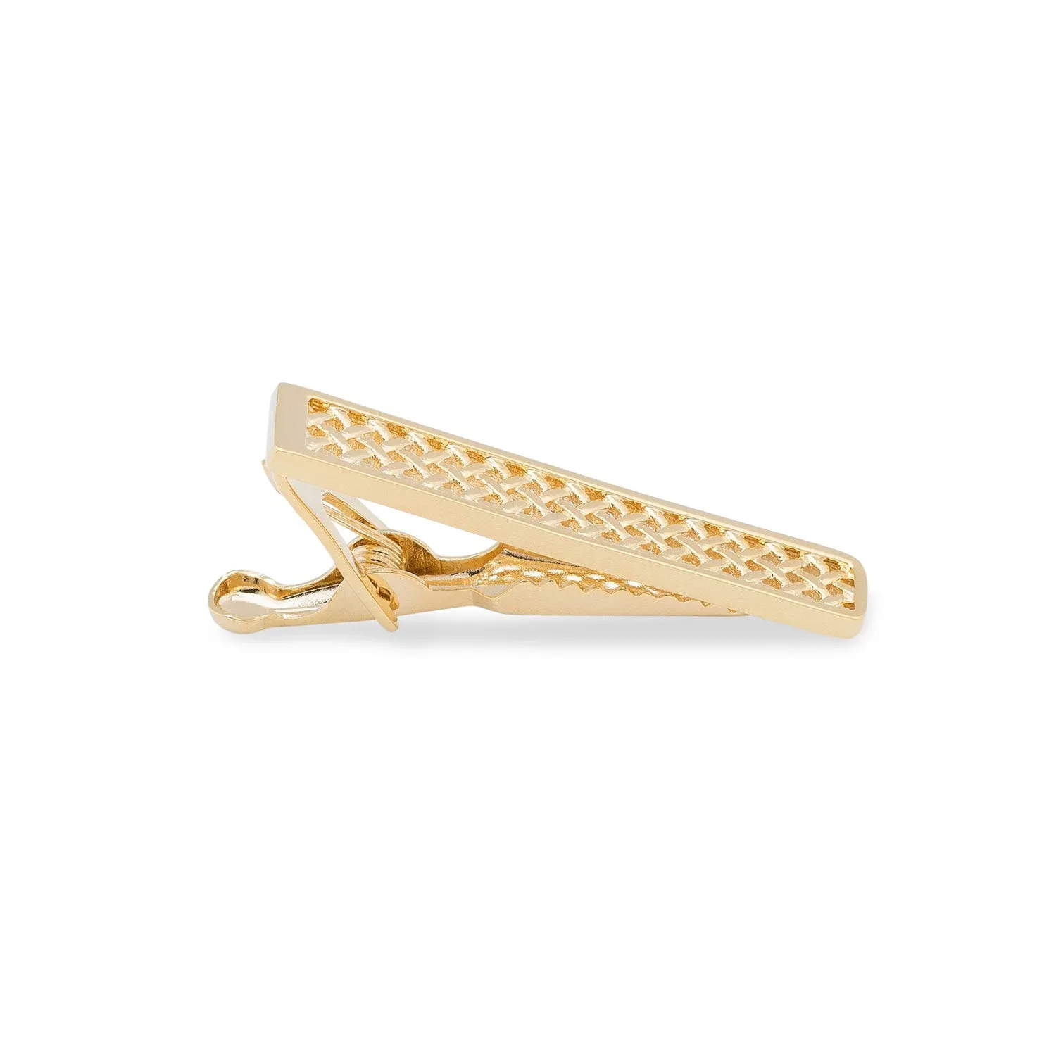 Mini Gold Crocetti Mesh Tie Bar