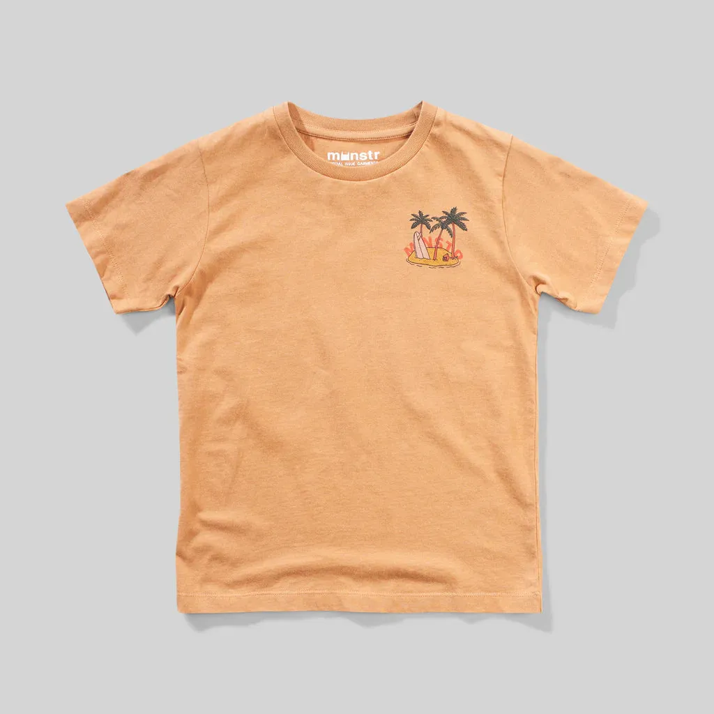 Munster Kids Munisland SS Tee - Lt Mustard