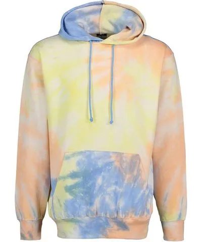 MV Sport Men's Classic Fleece Tie-Dye Hooded Sweatshirt