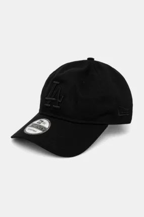 New Era cotton baseball cap LEAGUE ESSENTIAL 9TWENTY® LOS ANGELES DODGERS black color with an application 60471467