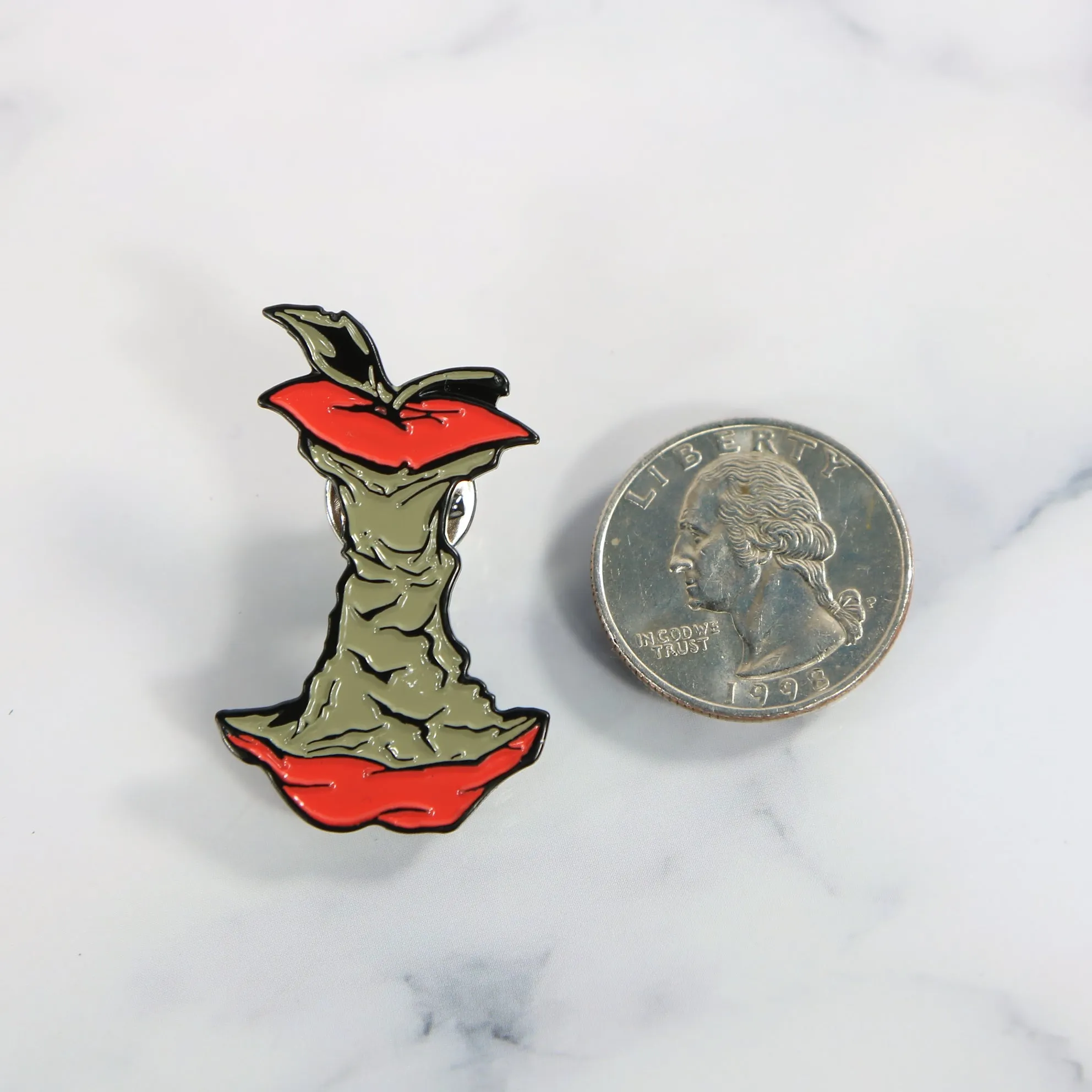 New York Rotten Apple Fitted Cap Pin | Enamel Pin For Hat