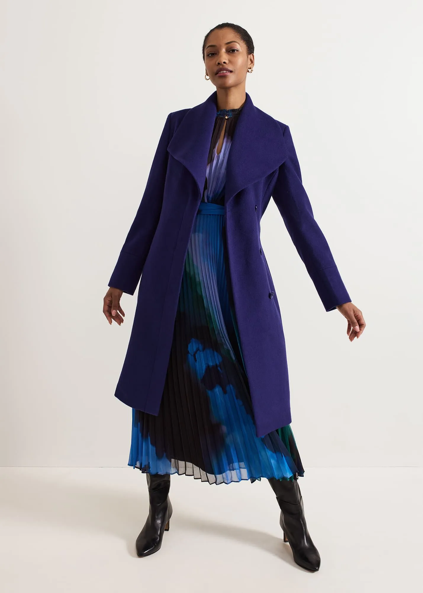 Nicci Belted Wool Coat