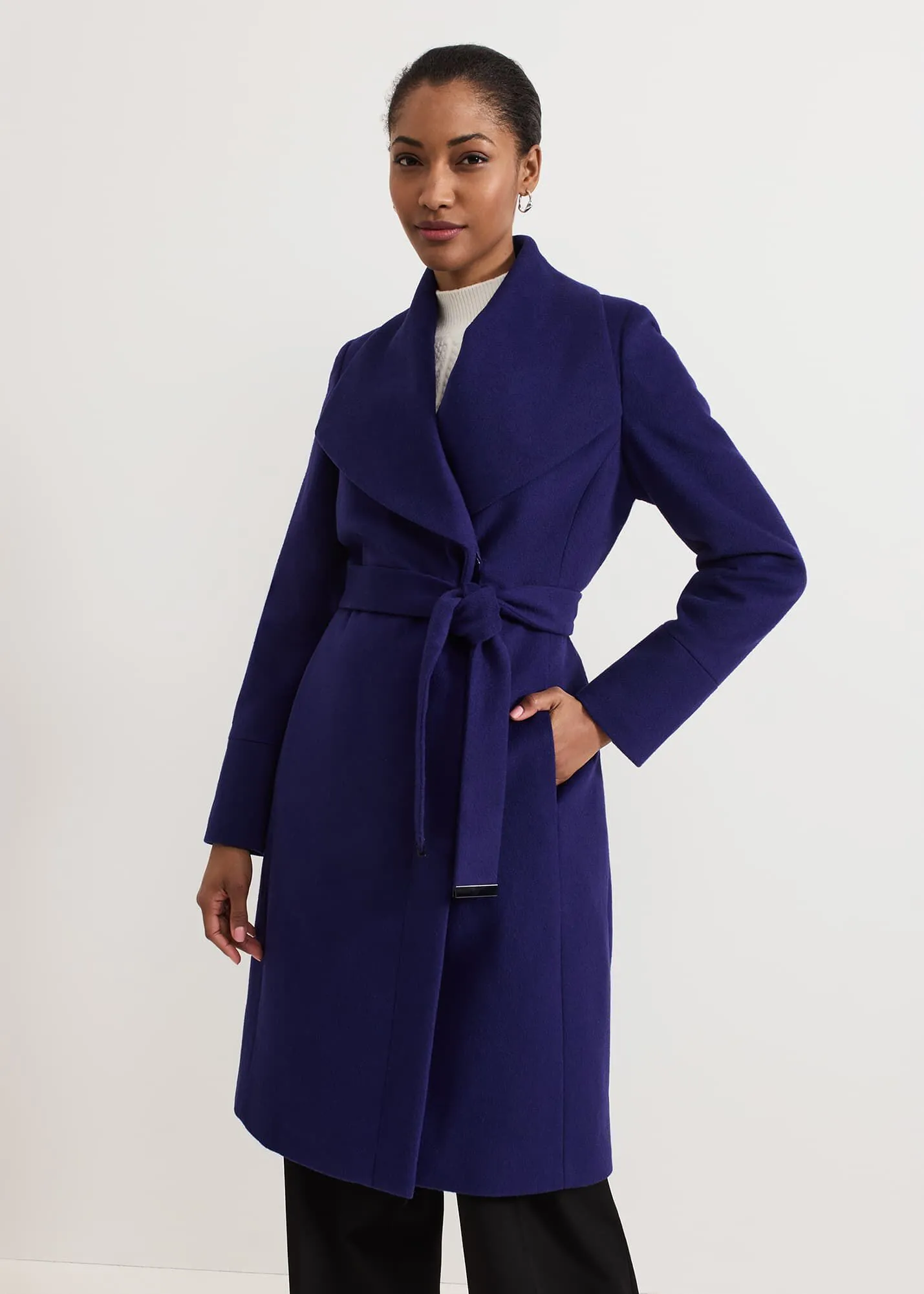 Nicci Belted Wool Coat