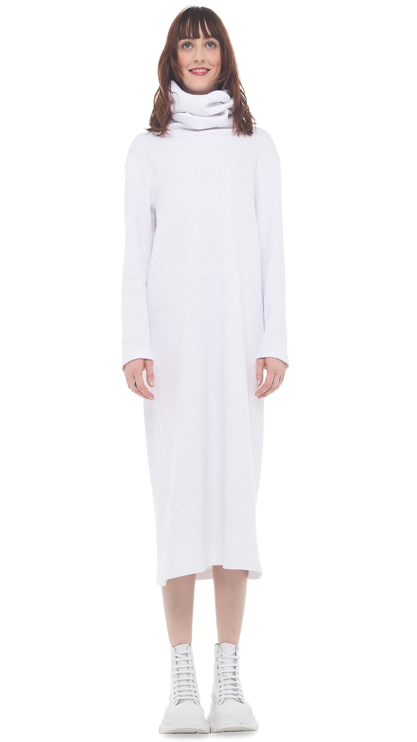 Norma Kamali OVERSIZED TURTLENECK DRESS