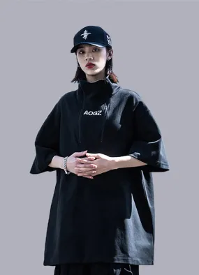 oversized t-shirt with turtleneck