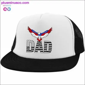 Patriotric Red White and blue Trucker Hat with Snapback