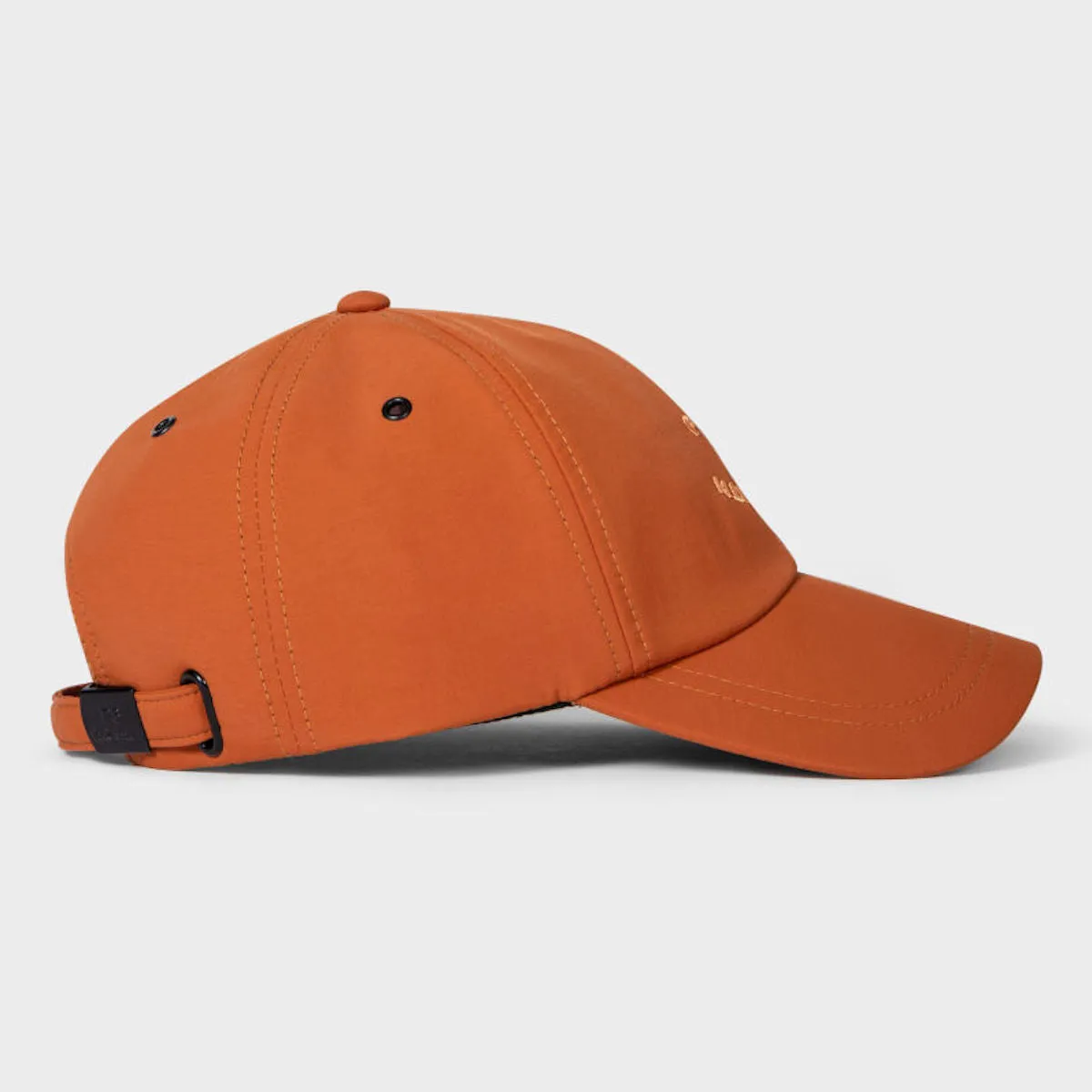 Paul Smith - Men's 'PS Happy' Logo Baseball Cap in Rust