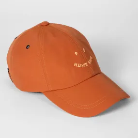 Paul Smith - Men's 'PS Happy' Logo Baseball Cap in Rust