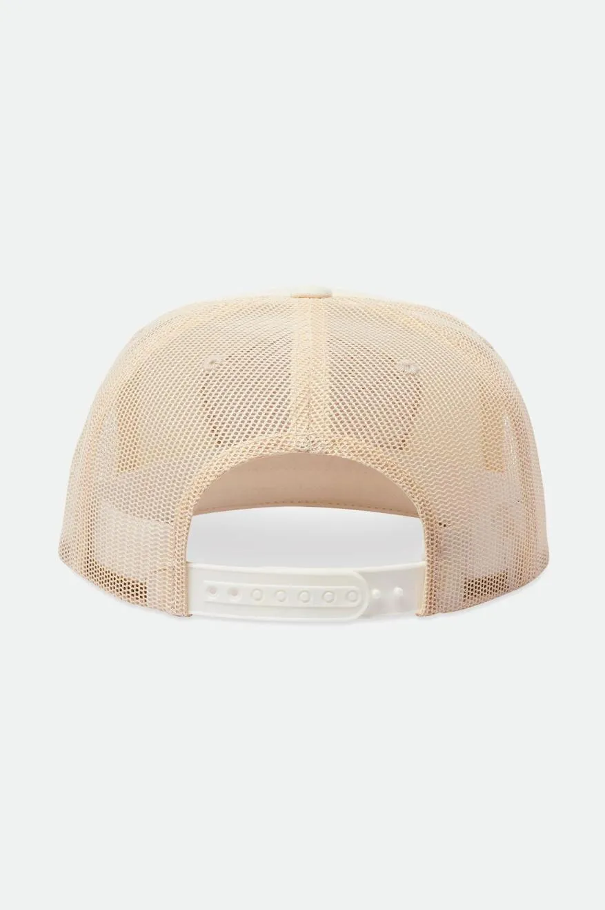 Peace Shield MP Trucker Hat - Off White/Off White