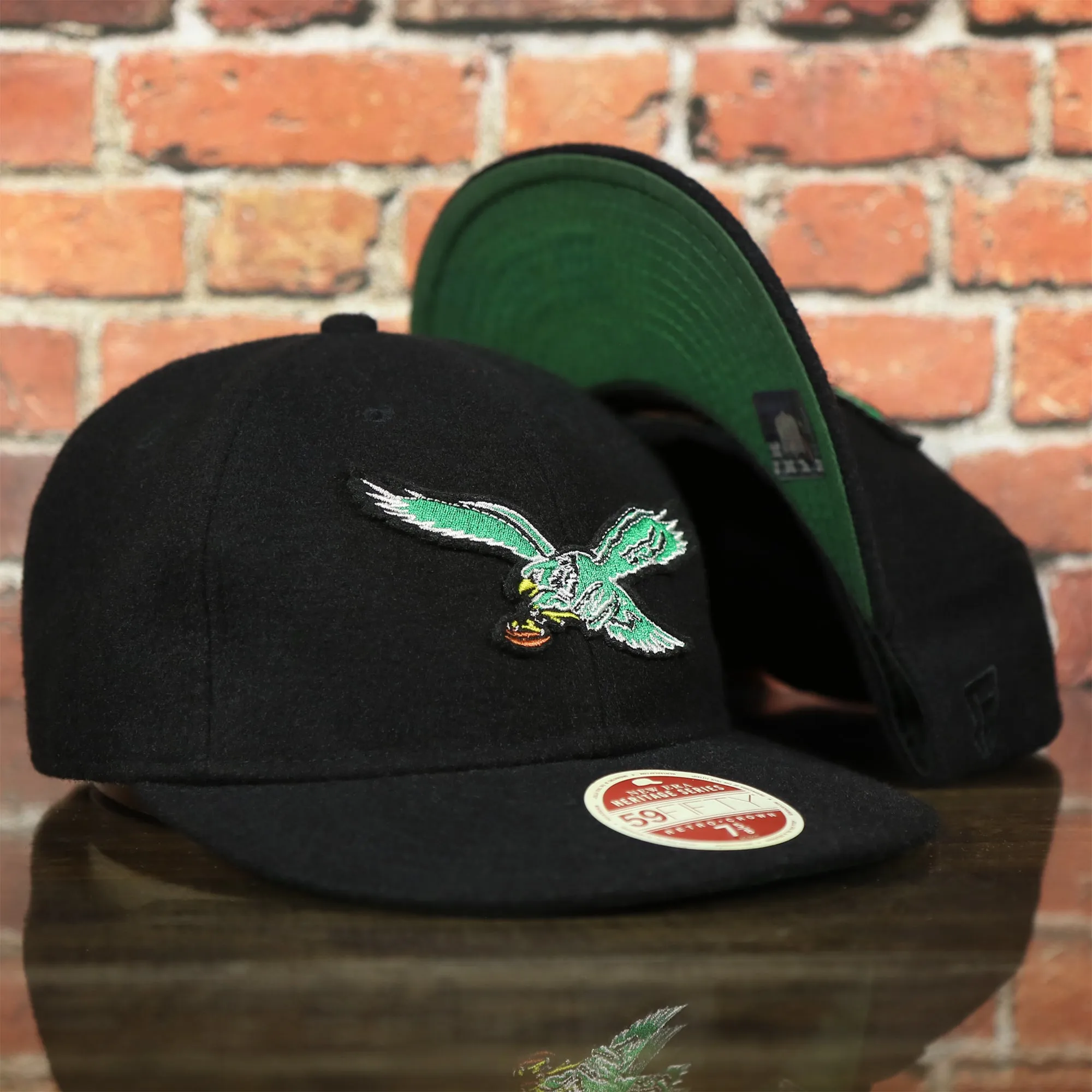 Philadelphia Eagles Vintage 1933 Heritage Series Retro Crown Black  59Fifty Fitted Cap