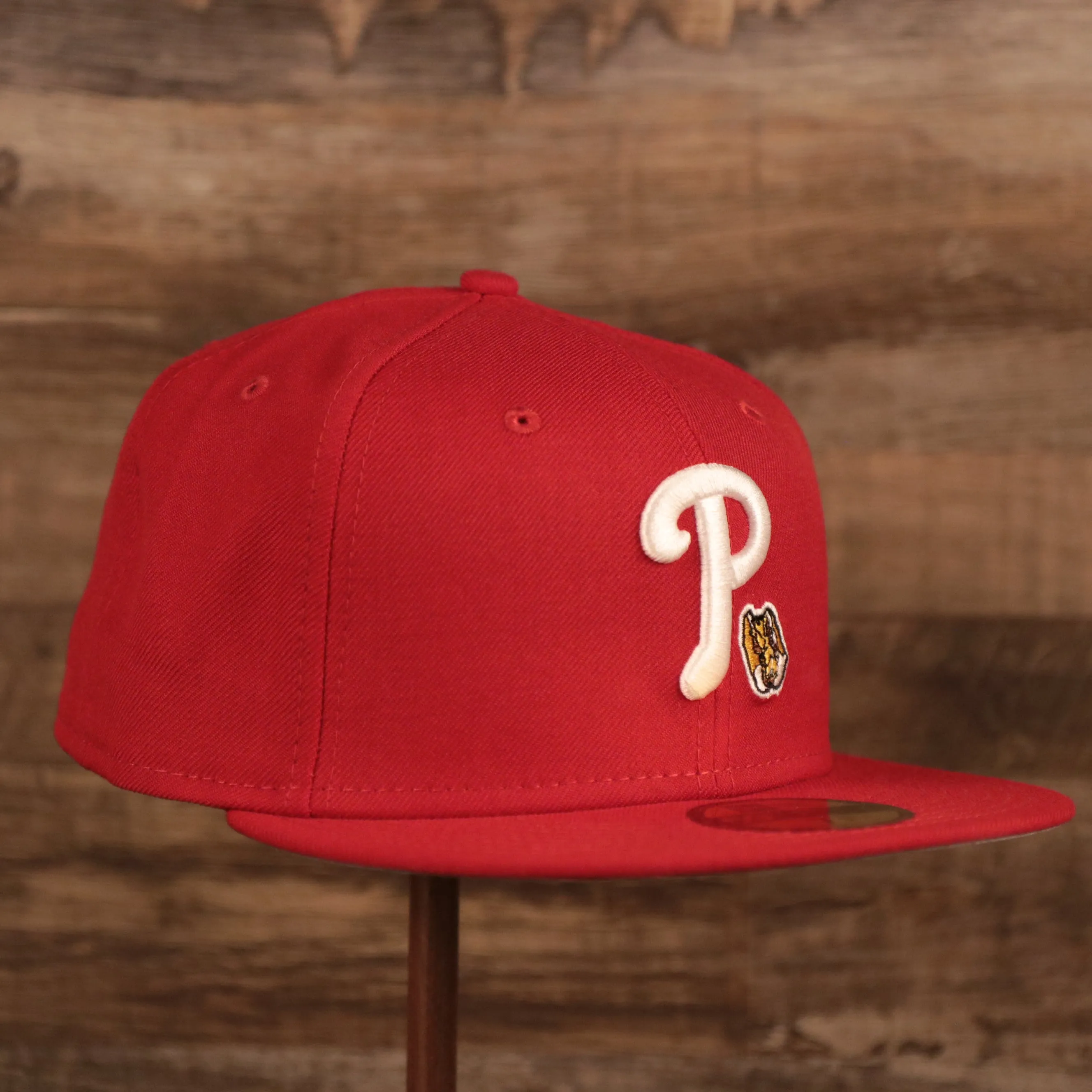 Phillies Philly Cheesesteak Gray Bottom Fitted Cap | Grey Underbrim Phillies Cheesesteak 59Fifty Fitted Caps