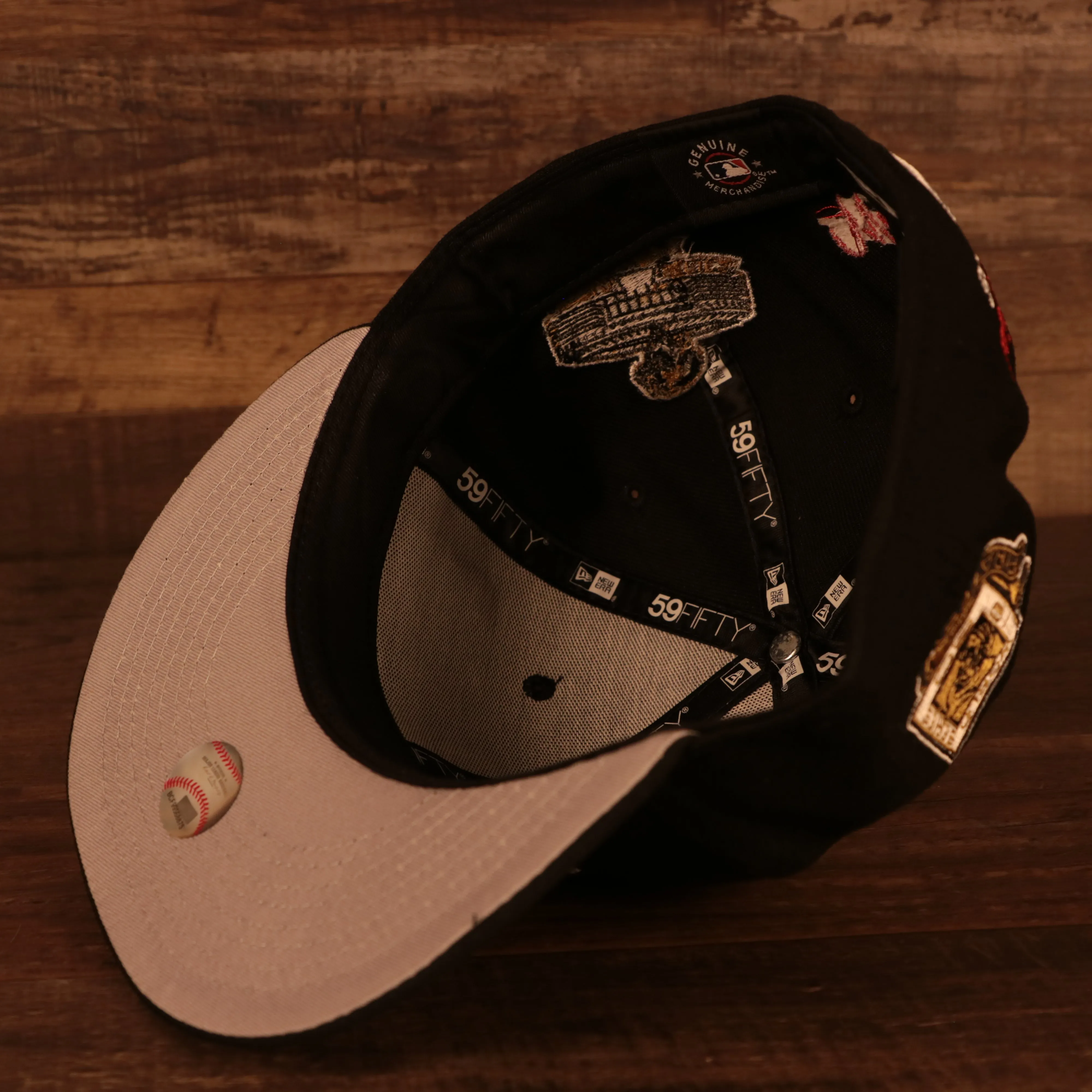 Pittsburgh Pirates Cooperstown Championship Rings All Over Side Patch Gray Bottom 59FIFTY Fitted Cap