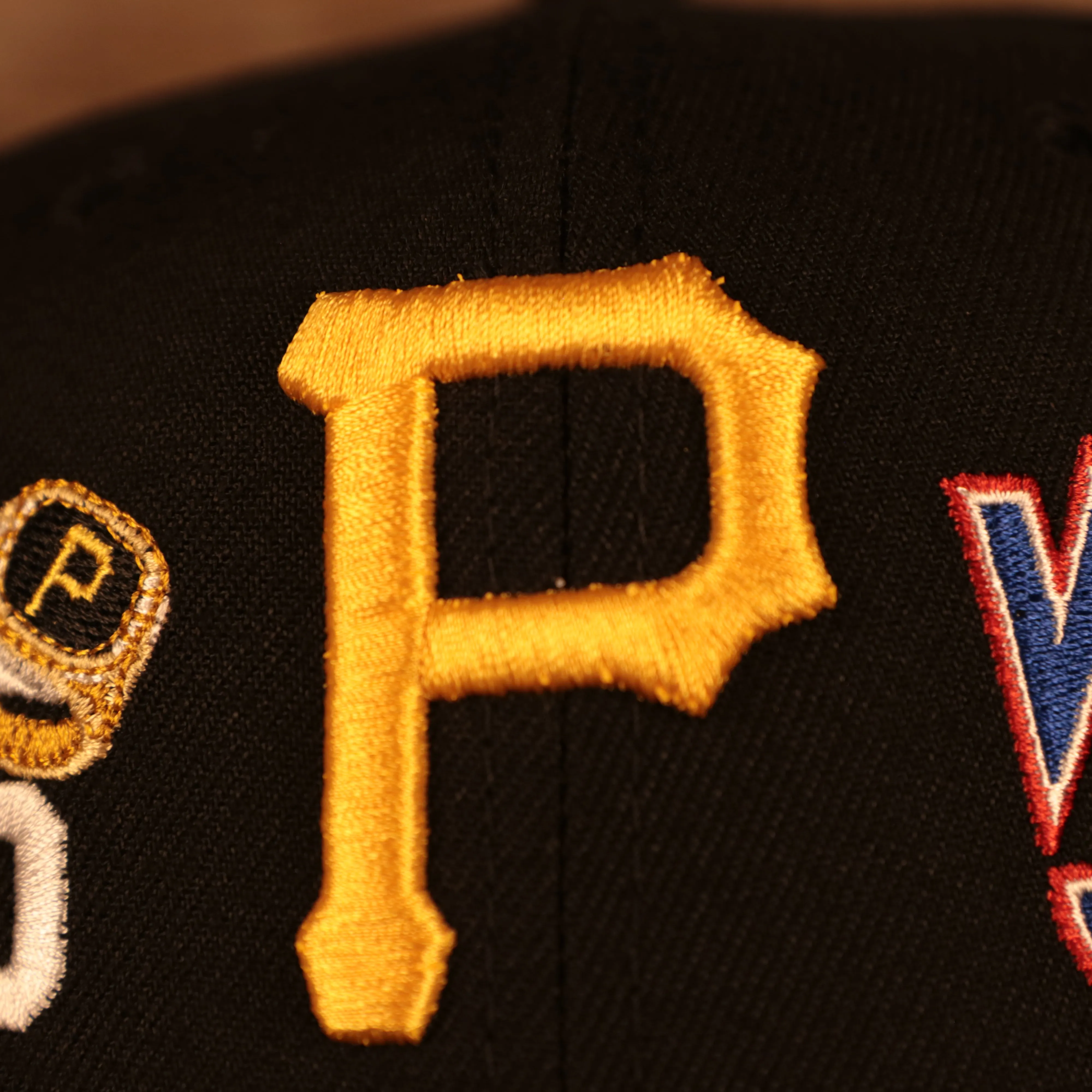 Pittsburgh Pirates Cooperstown Championship Rings All Over Side Patch Gray Bottom 59FIFTY Fitted Cap