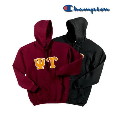 Psi Upsilon Champion Powerblend Hoodie, 2-Pack Bundle Deal - Champion S700 - TWILL