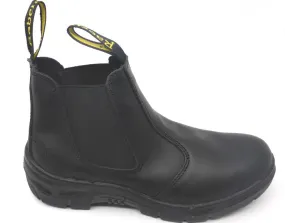 Raben STEEL CAP SLIP ON ELASTIC BOOT Black