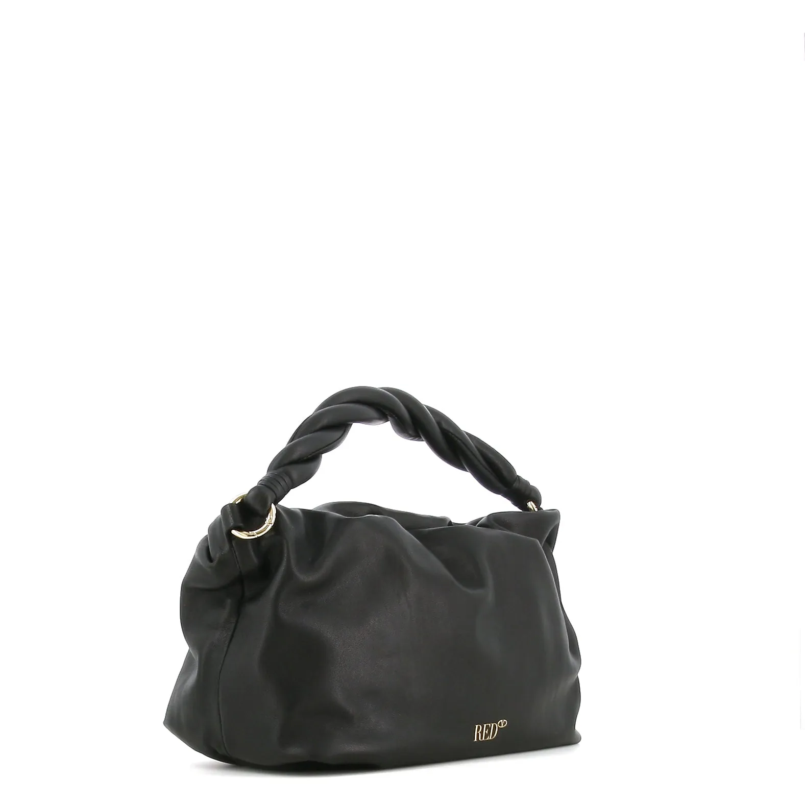 REDValentino Twisted Handle Open Top Shoulder Bag