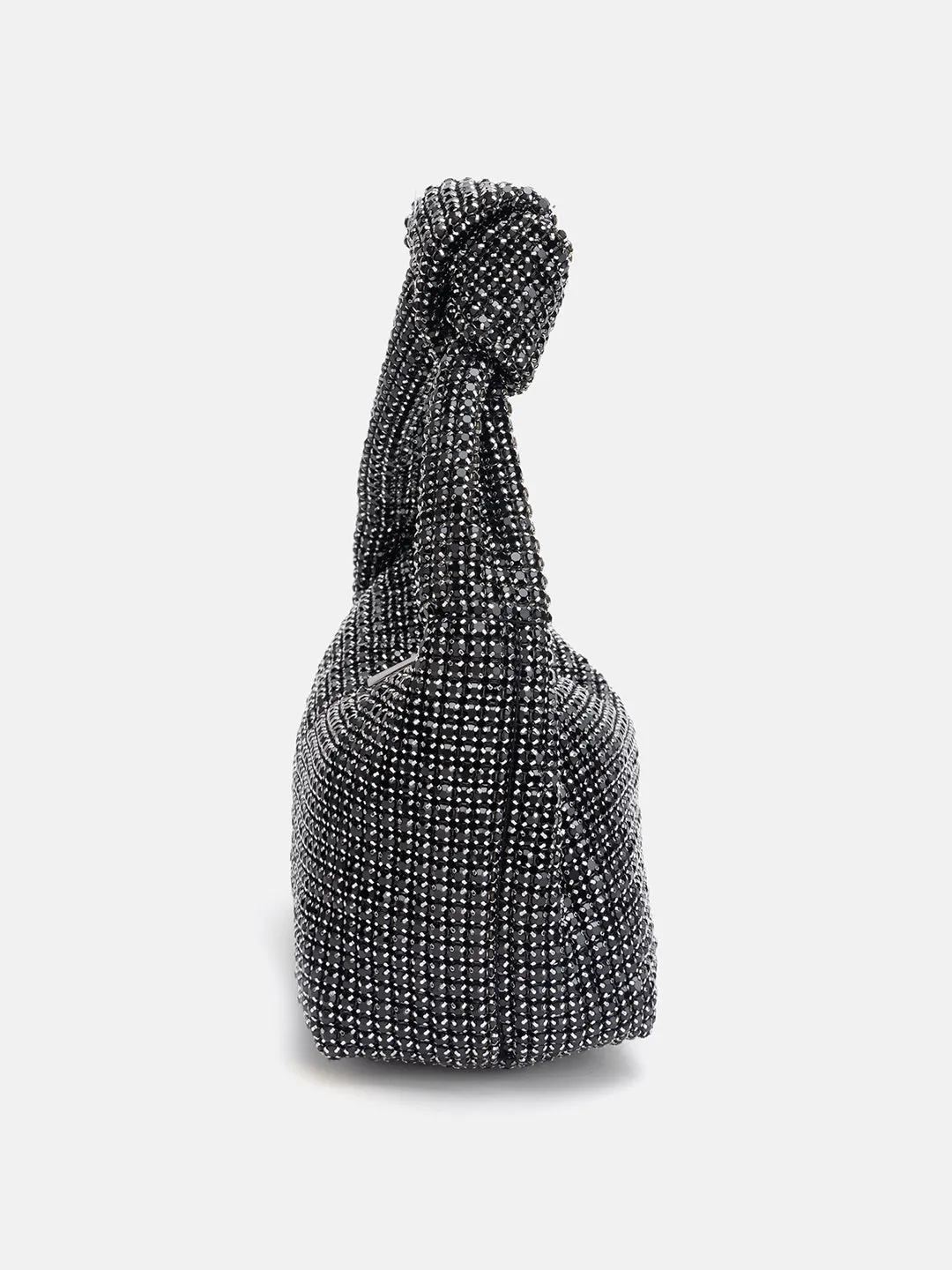 Rhinestone Knot Hobo Bag