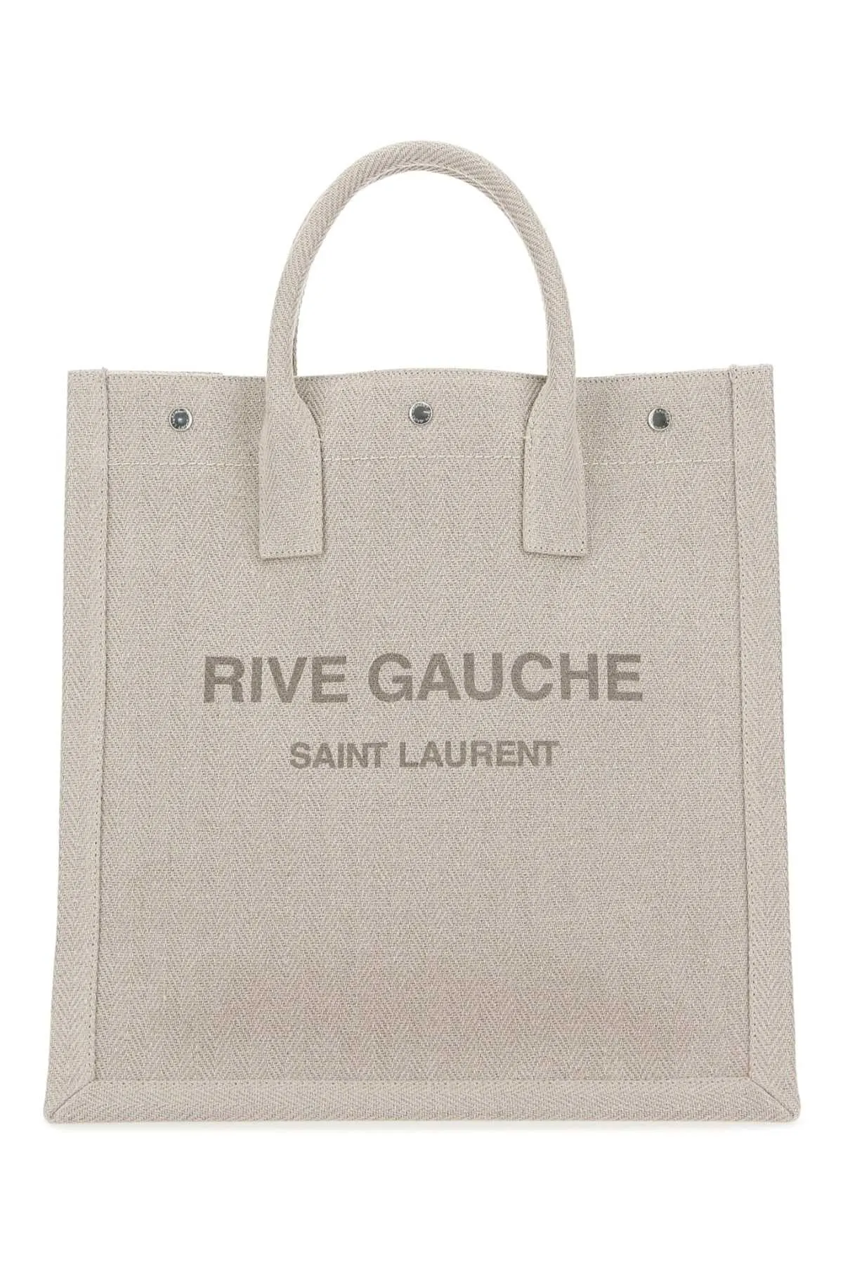 Saint Laurent Rive Gauche Logo Detailed Tote Bag