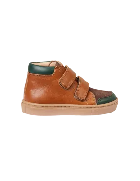 Sneaker - Color Block Cognac