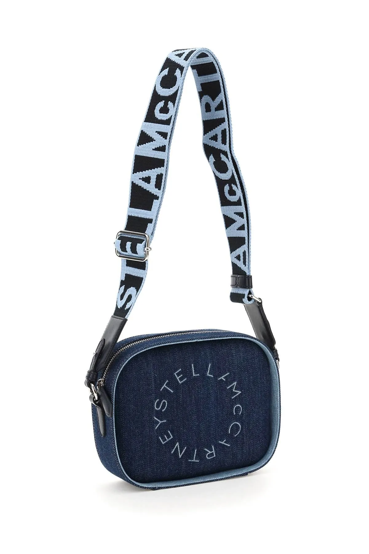 Stella McCartney Stella Logo Mini Zipped Shoulder Bag