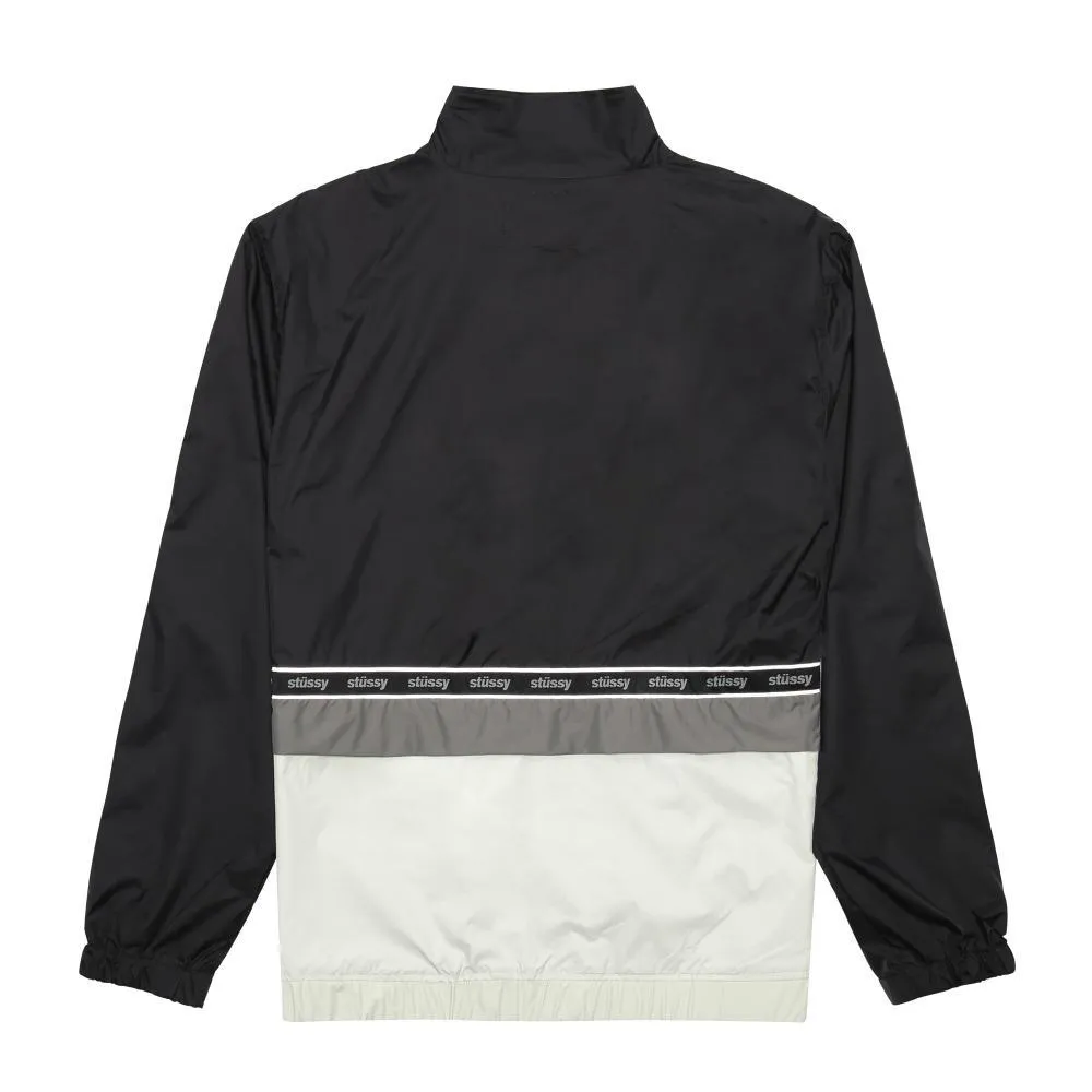 STSSY NYLON WARM UP JACKET // BLACK