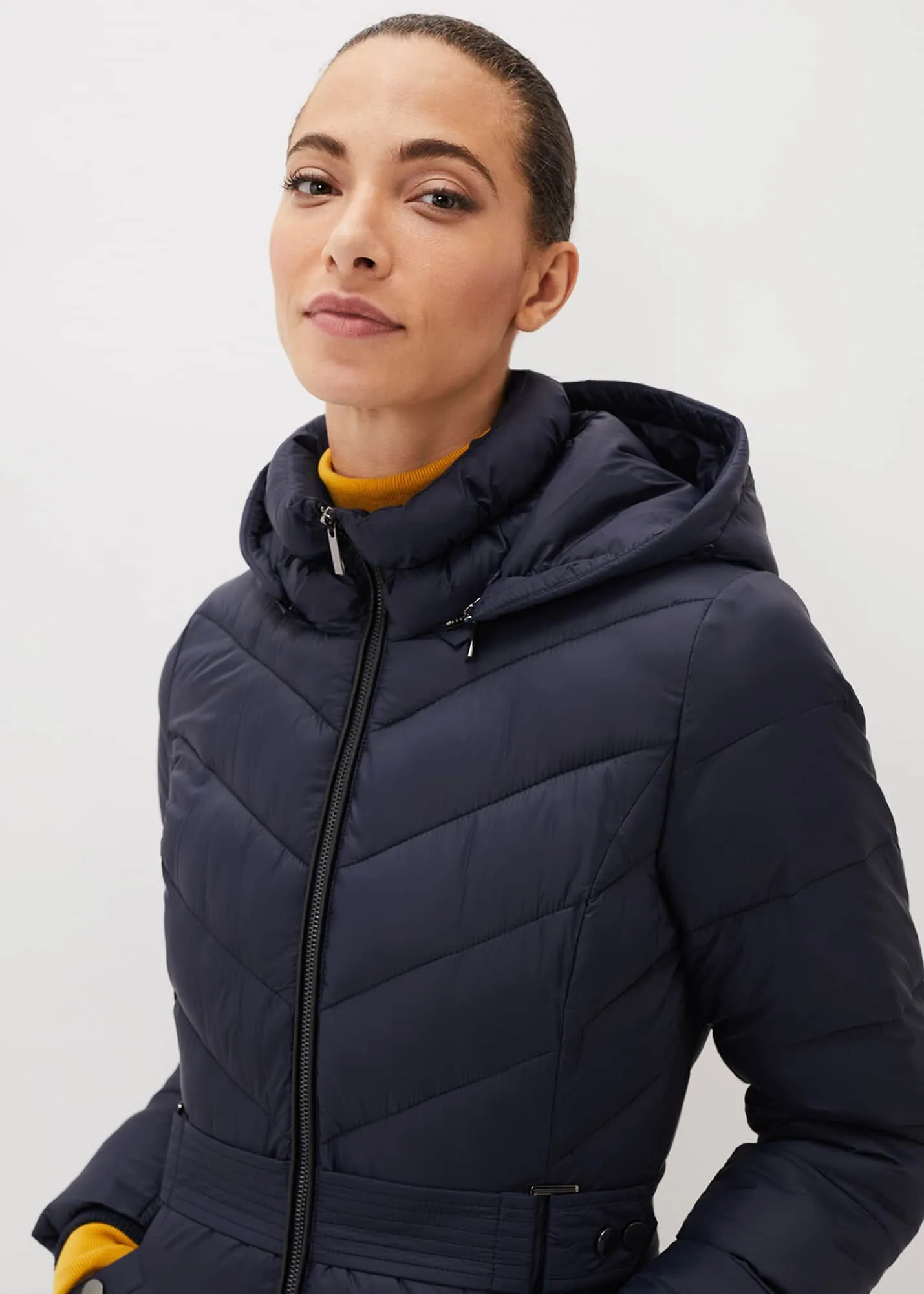 Synthia High Shine Puffer Coat