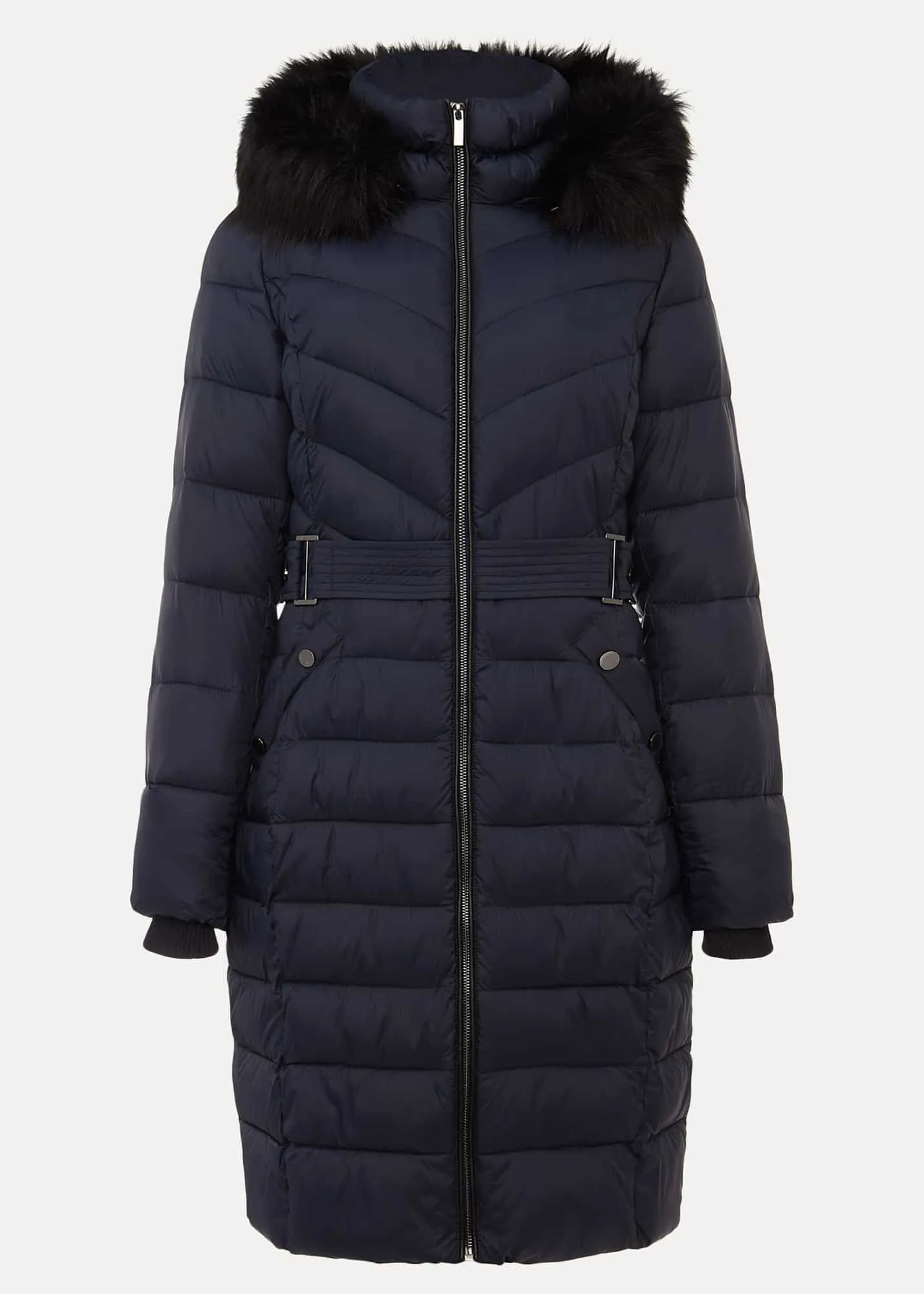 Synthia High Shine Puffer Coat