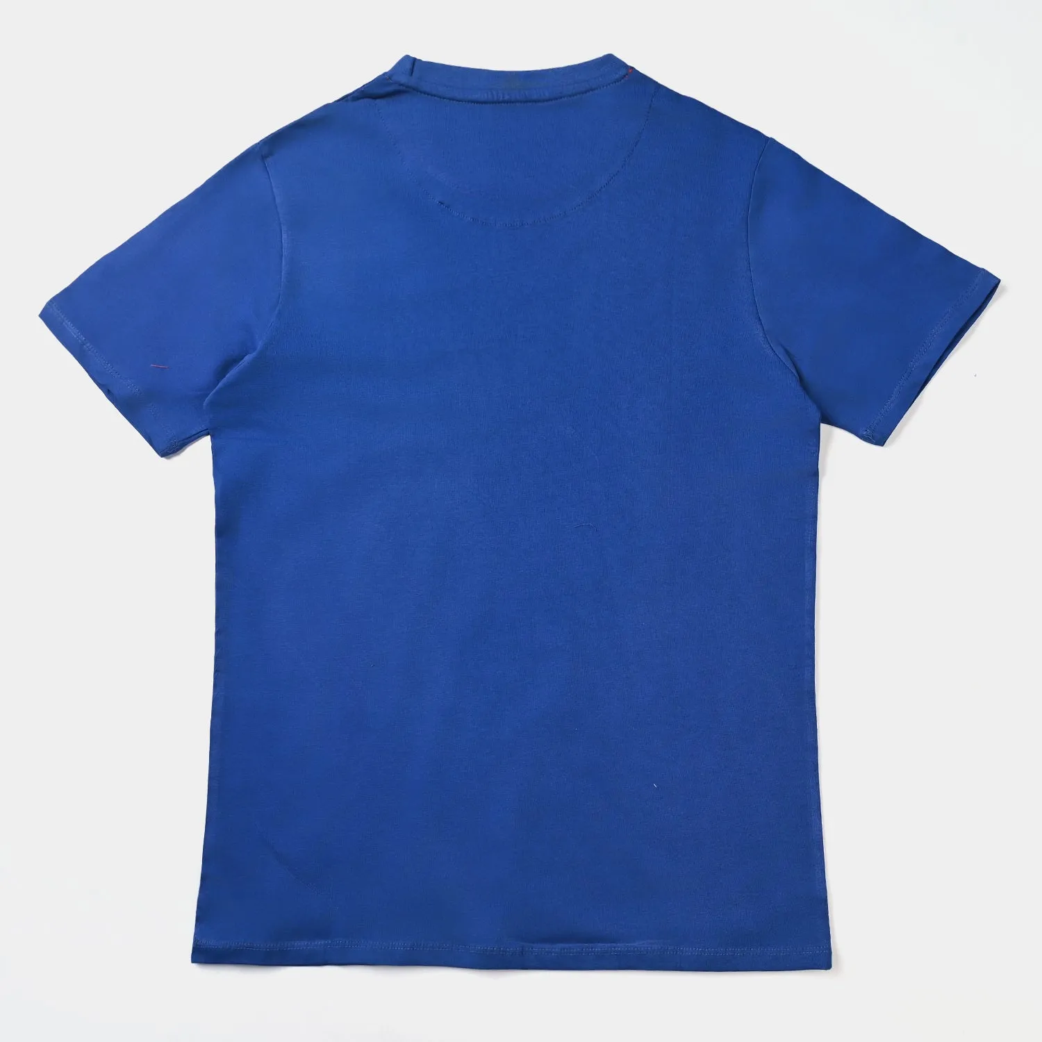 Teens Boys Cotton Jersey Tees H/S -Deep Blue