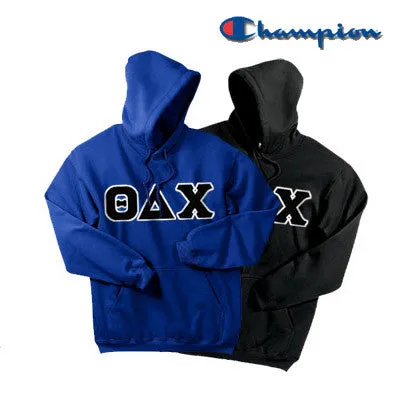 Theta Delta Chi Champion Powerblend Hoodie, 2-Pack Bundle Deal - Champion S700 - TWILL