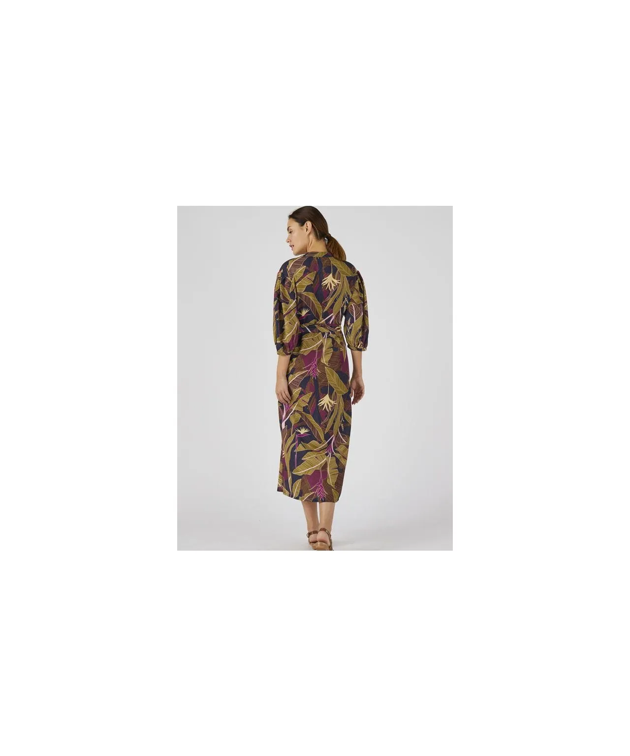 Tie Front Kaftan Style Dress