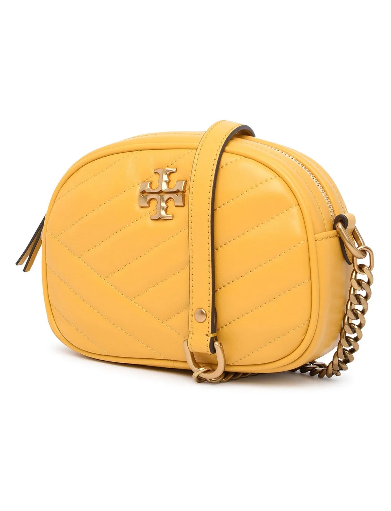 Tory Burch Kira Logo Plaque Chevron Small Camera Bag