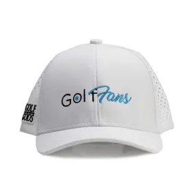 TOUR PRO Golf Fans Hat in White with Curved Brim